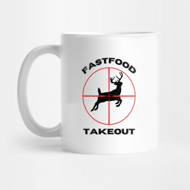 Deer fast food takeout by Shop Tee Depot